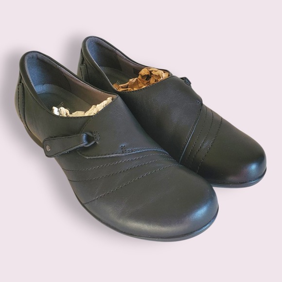 Dansko Black Leather Mary Jane Comfort Walking Shoes Womens Size 37 US 7 - Picture 1 of 7